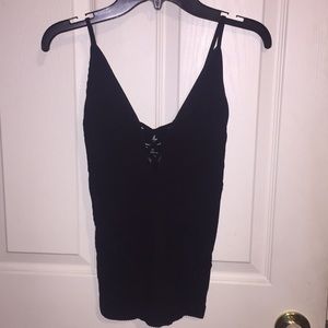 Free people black cross cross going out top